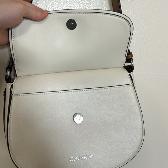Calvin Klein White and Brown Crossbody Bag - Picture 5 of 7